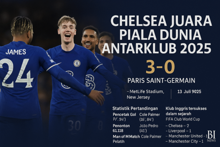 Chelsea Juara Piala Dunia Antarklub 2025, Pecahkan Rekor Klub Inggris Tersukses