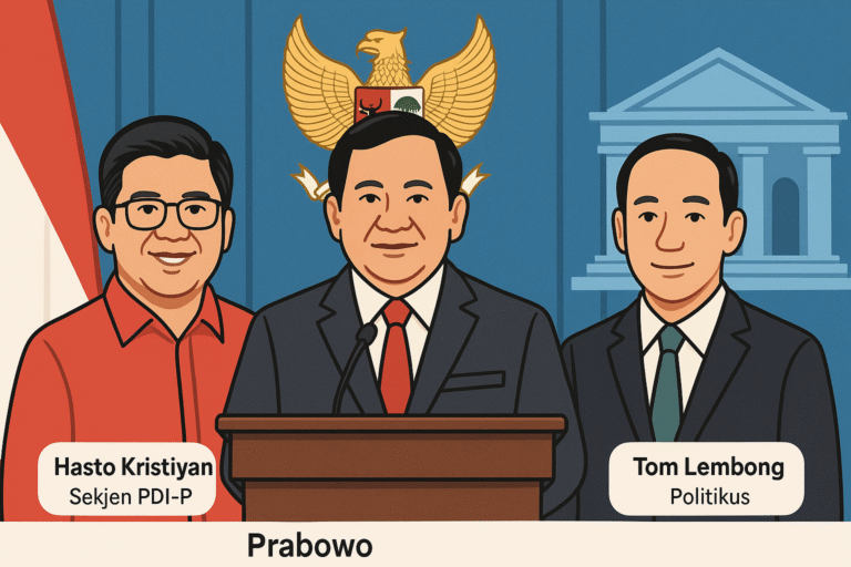 Prabowo Beri Abolisi untuk Tom Lembong dan Amnesti untuk Hasto