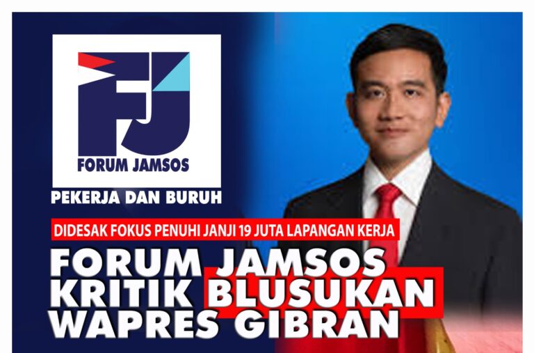 BLUSUKAN WAPRES GIBRAN KE PASAR & SAWAH DIKRITIK FORUM JAMSOS. RAKYAT BUTUH 19 JUTA LAPANGAN KERJA